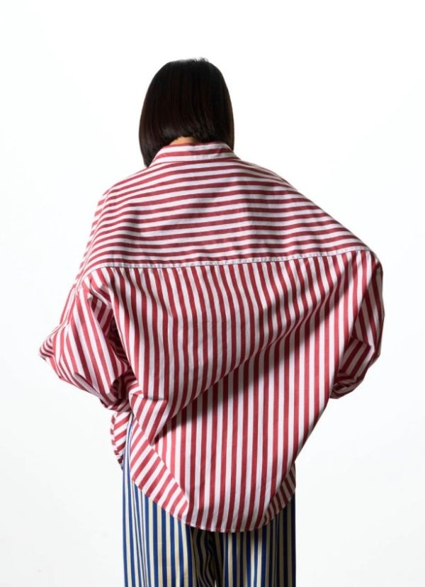 SALE Frederick Shirt - Red stripe - Image 3