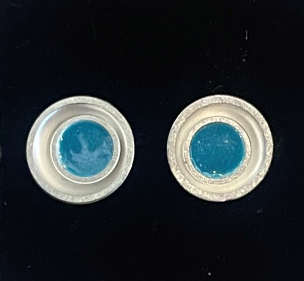 Double Cup Stud Earrings - Image 3