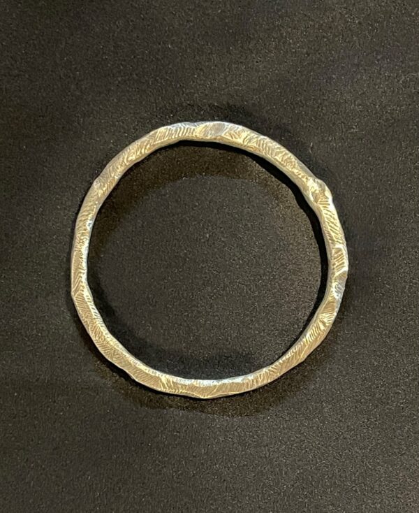 Bangle - White Bronze Oxidized